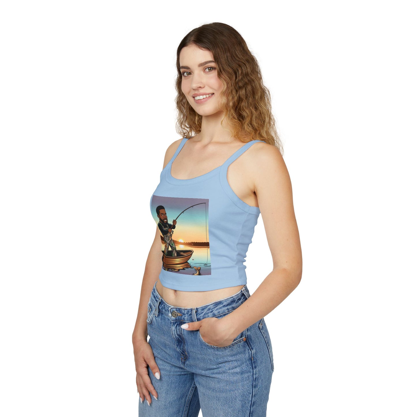 Handsome Fisherman Spaghetti Strap Tank Top