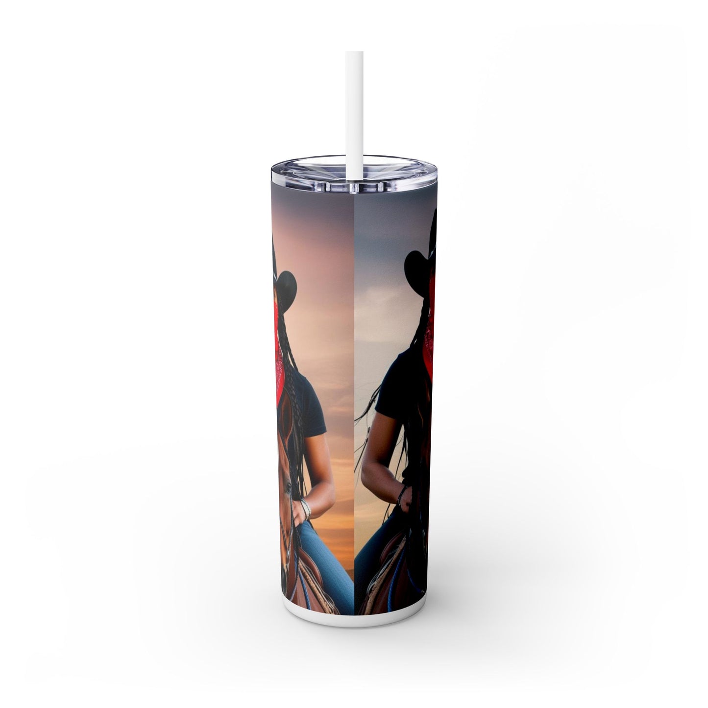 Pay Homage Skinny Tumbler with Straw, 20oz
