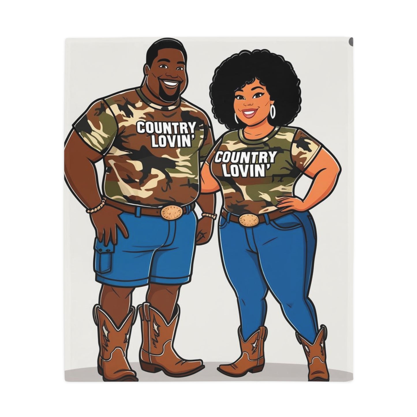 Country Lovin Plush Fleece Blanket