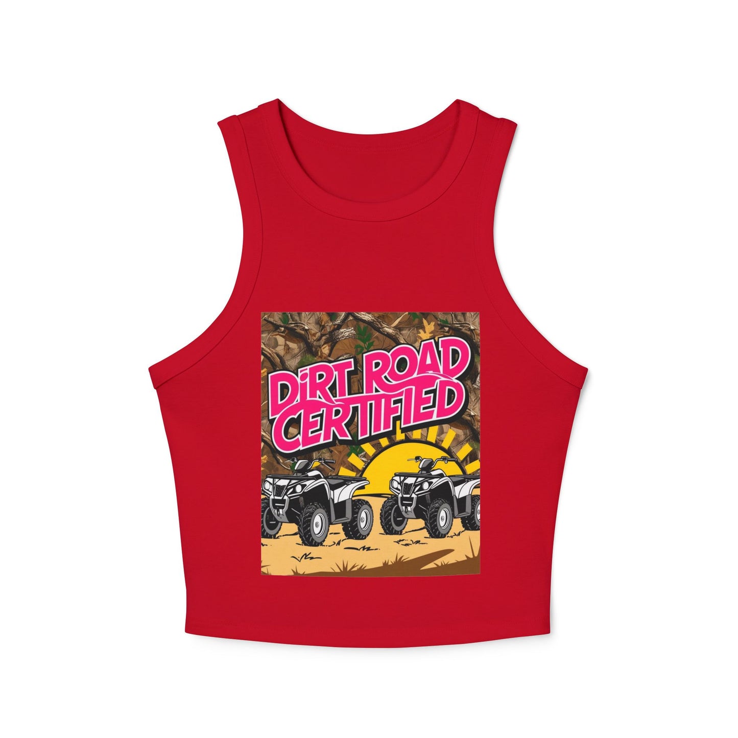 Dirt Road Certified Pink Racer Tank Top