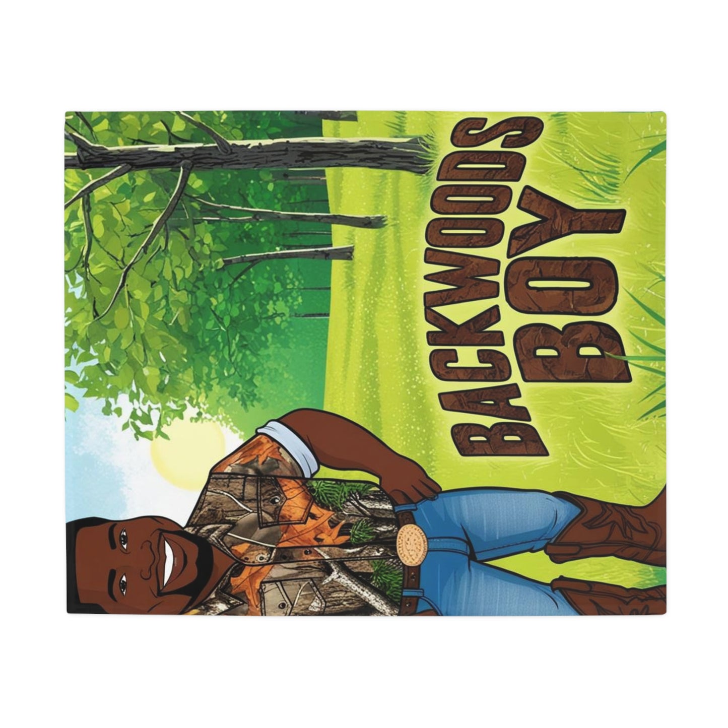 Backwoods Boy Plush Fleece Blanket