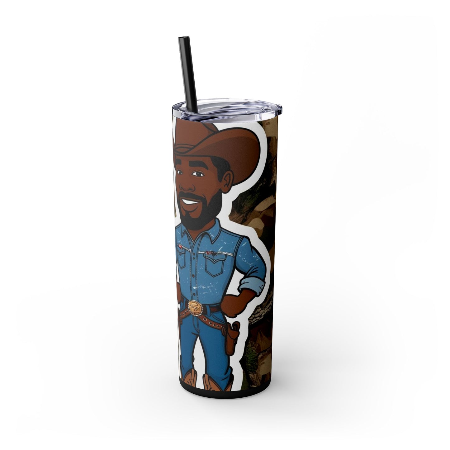 Country Boy DNA Skinny Tumbler with Straw - 20oz
