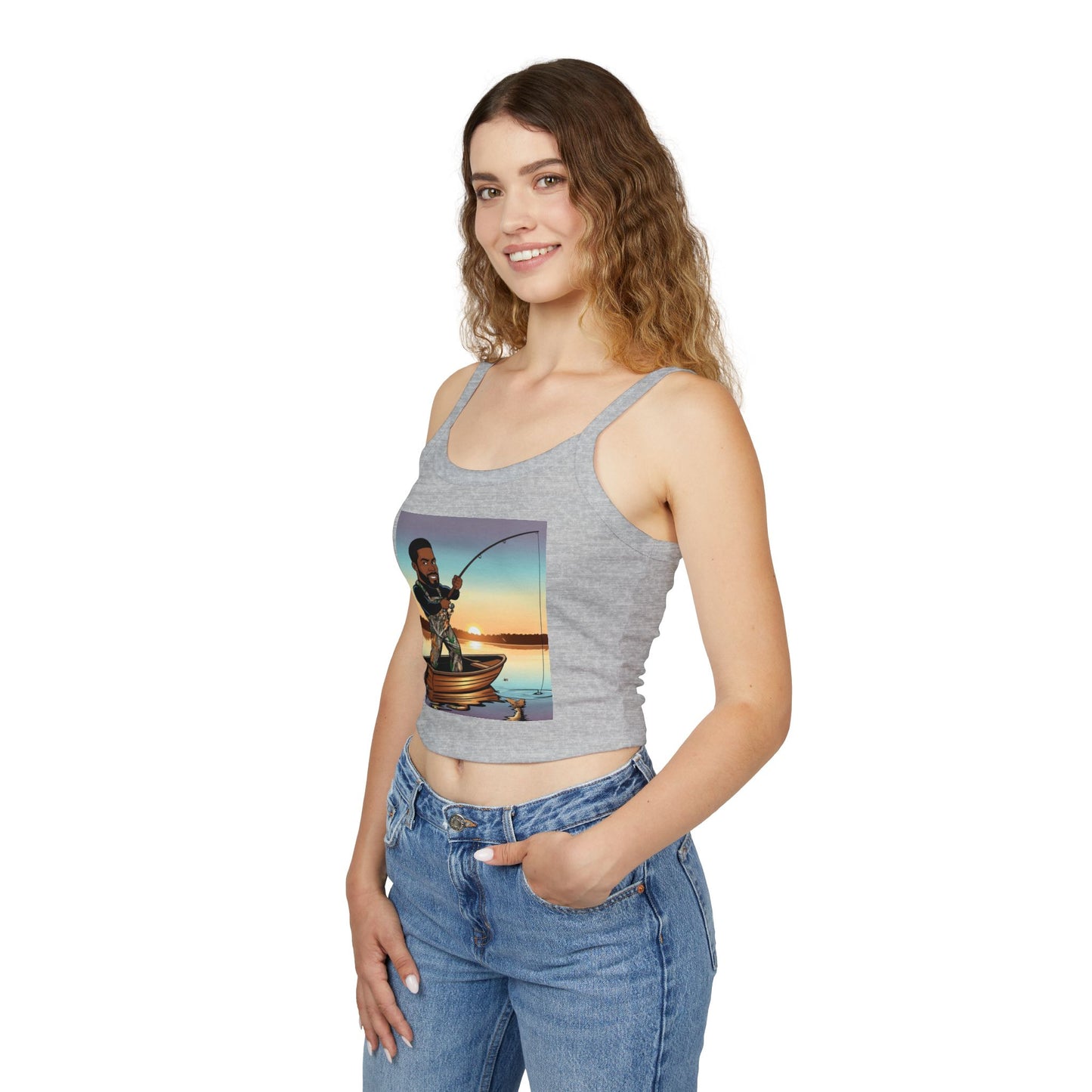 Handsome Fisherman Spaghetti Strap Tank Top