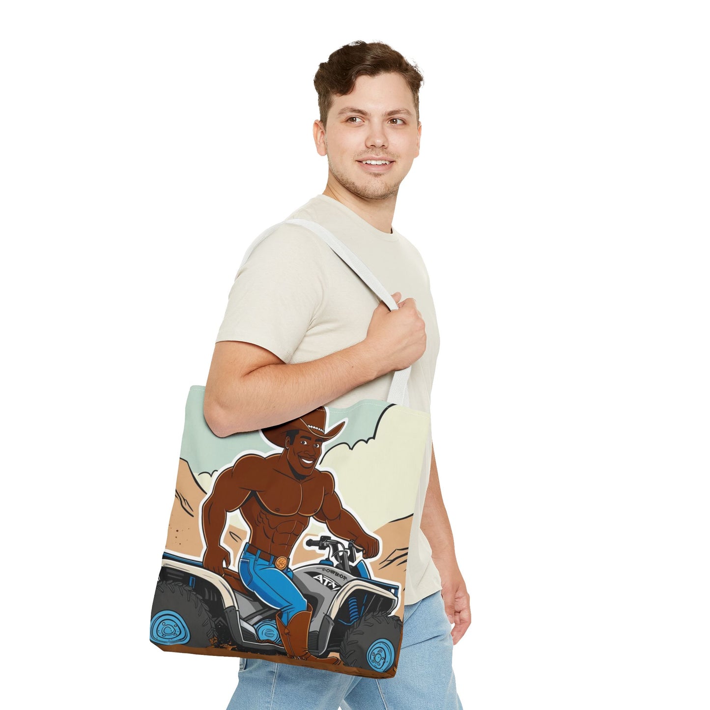 Big Cowboy Adventure Tote Bag
