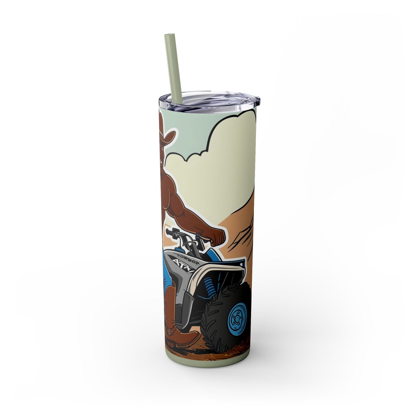 Big Cowboy Adventure Skinny Tumbler with Straw - 20oz