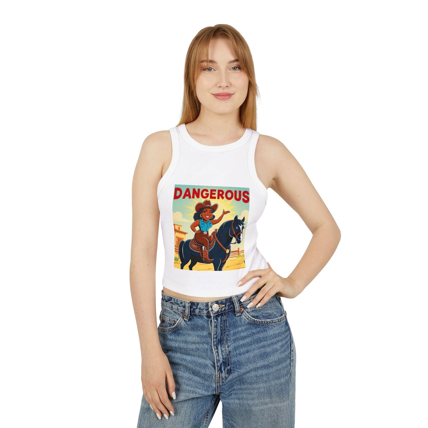 Dangerous Cowgirl Racer Tank Top
