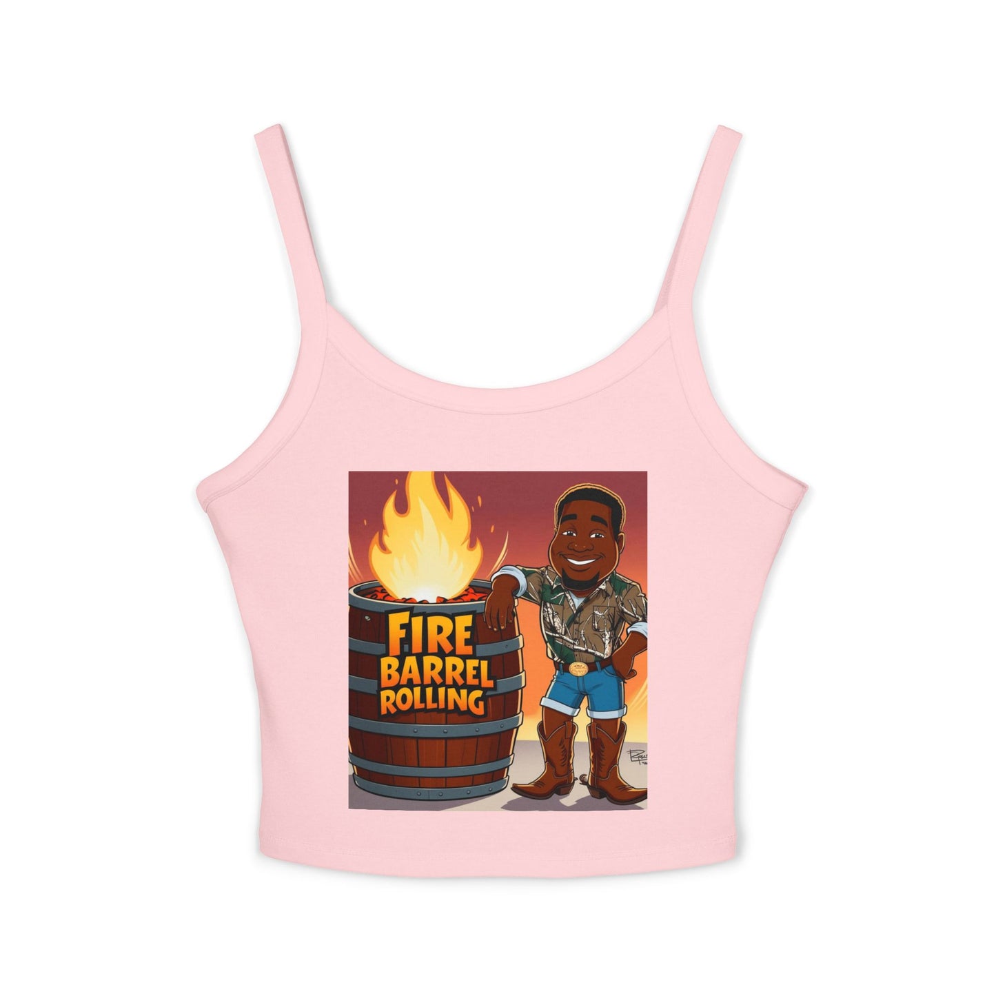Fire Barrel Rolling Women's Spaghetti Strap Tank Top