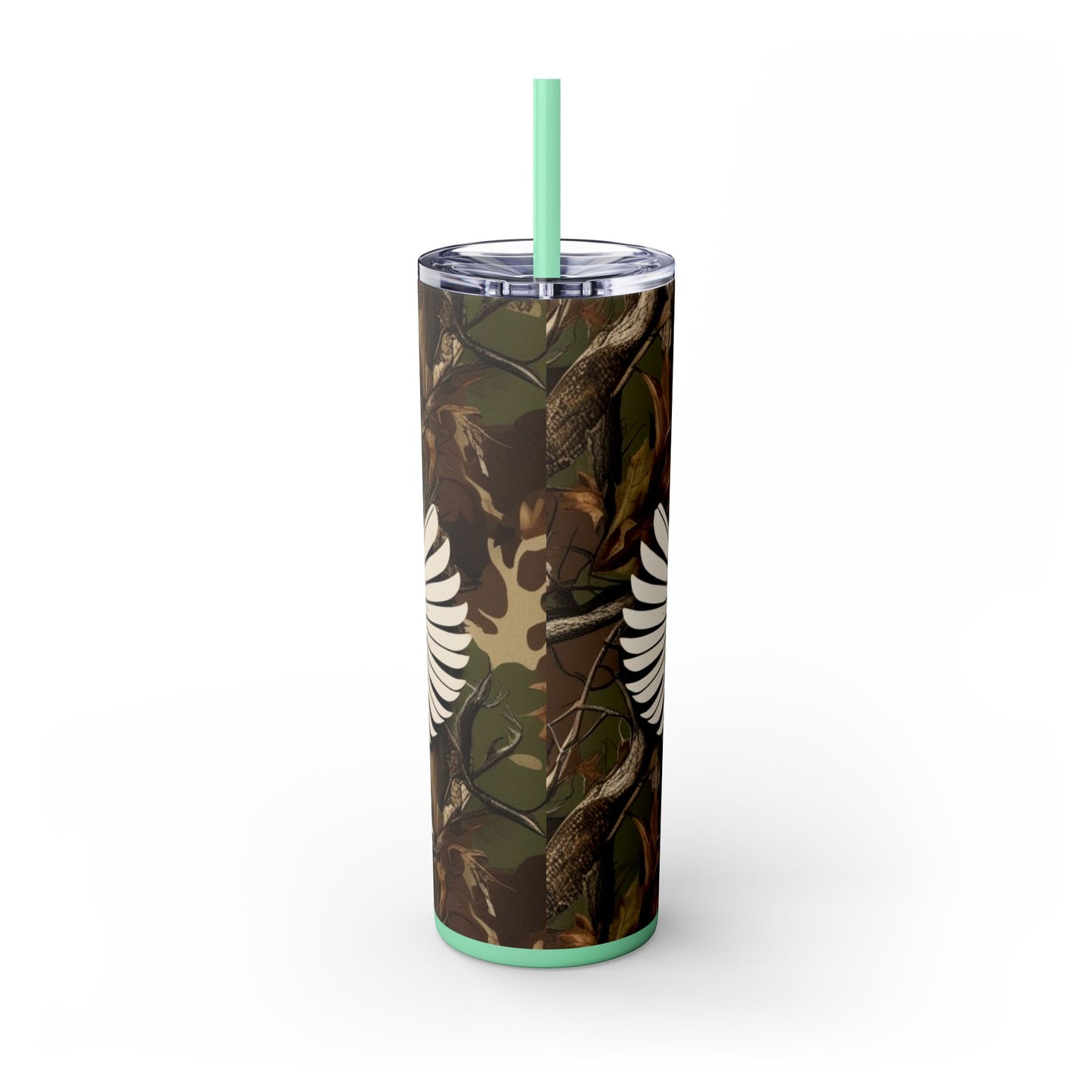 Boots On The Ground Skinny Tumbler with Straw, 20oz