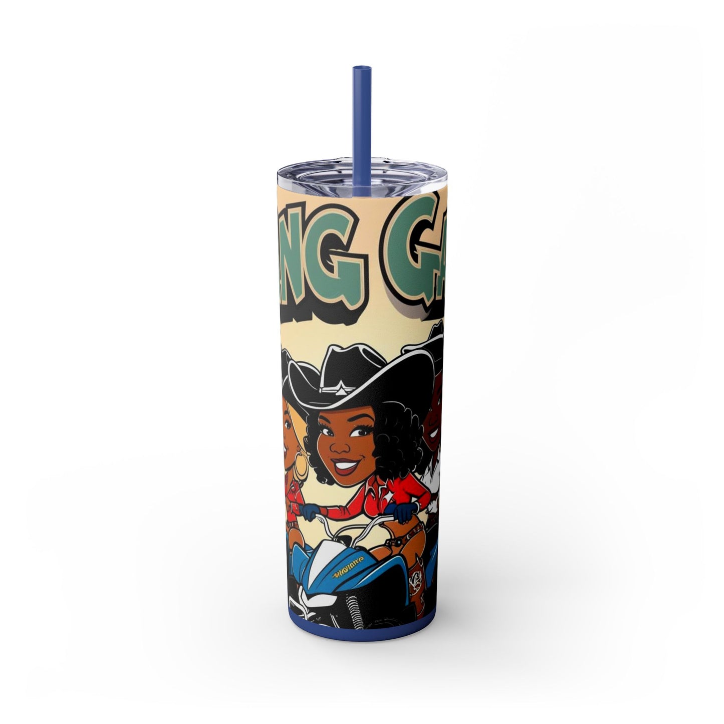 Mixed Group Skinny Tumbler with Straw - 20oz