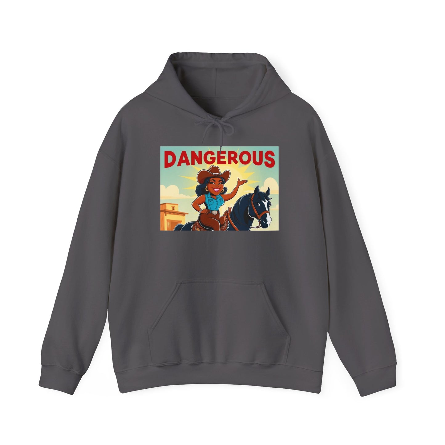 Dangerous Cowgirl Graphic Unisex Hoodie