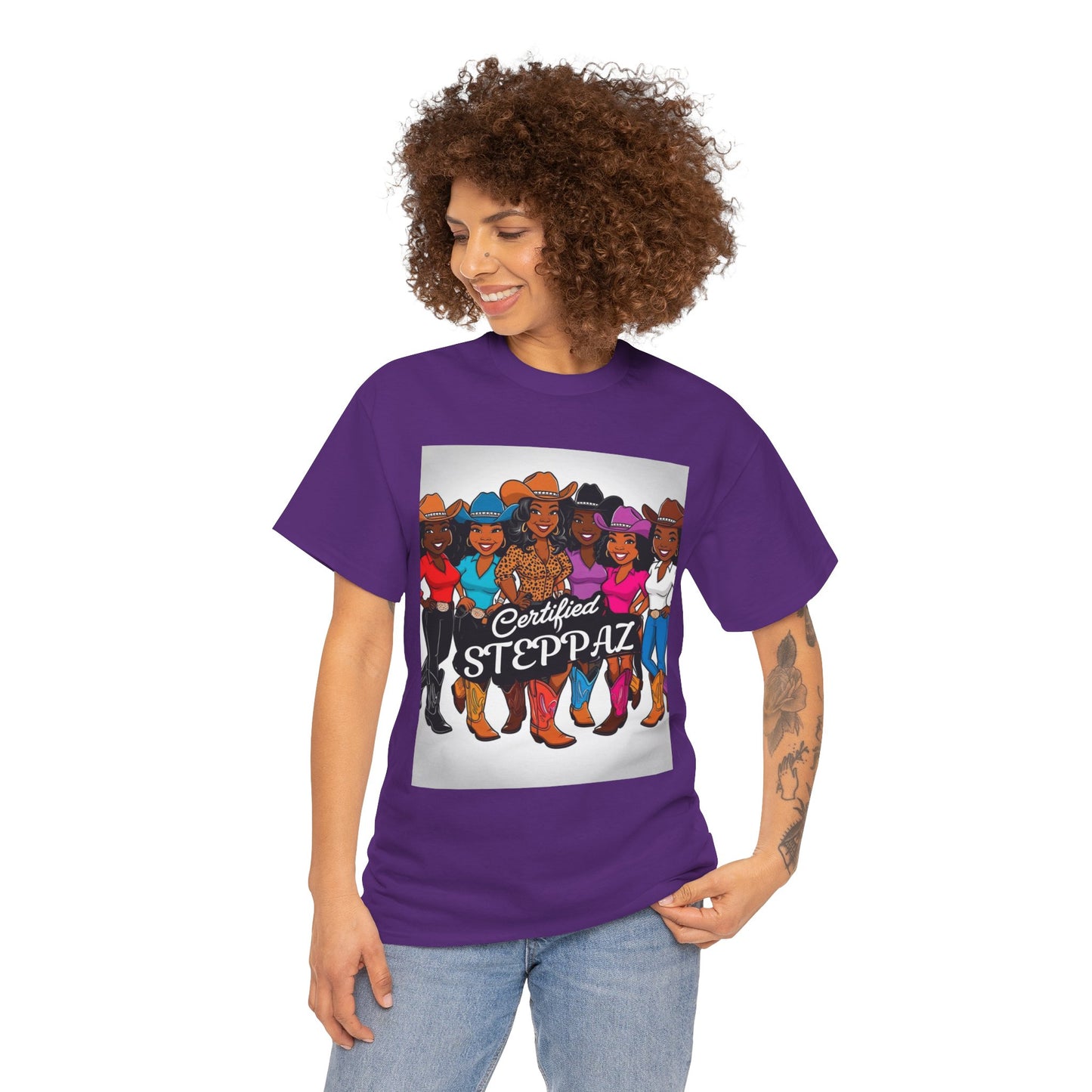 Certified Steppaz Unisex Cotton Tee 3-EVEN More Colors