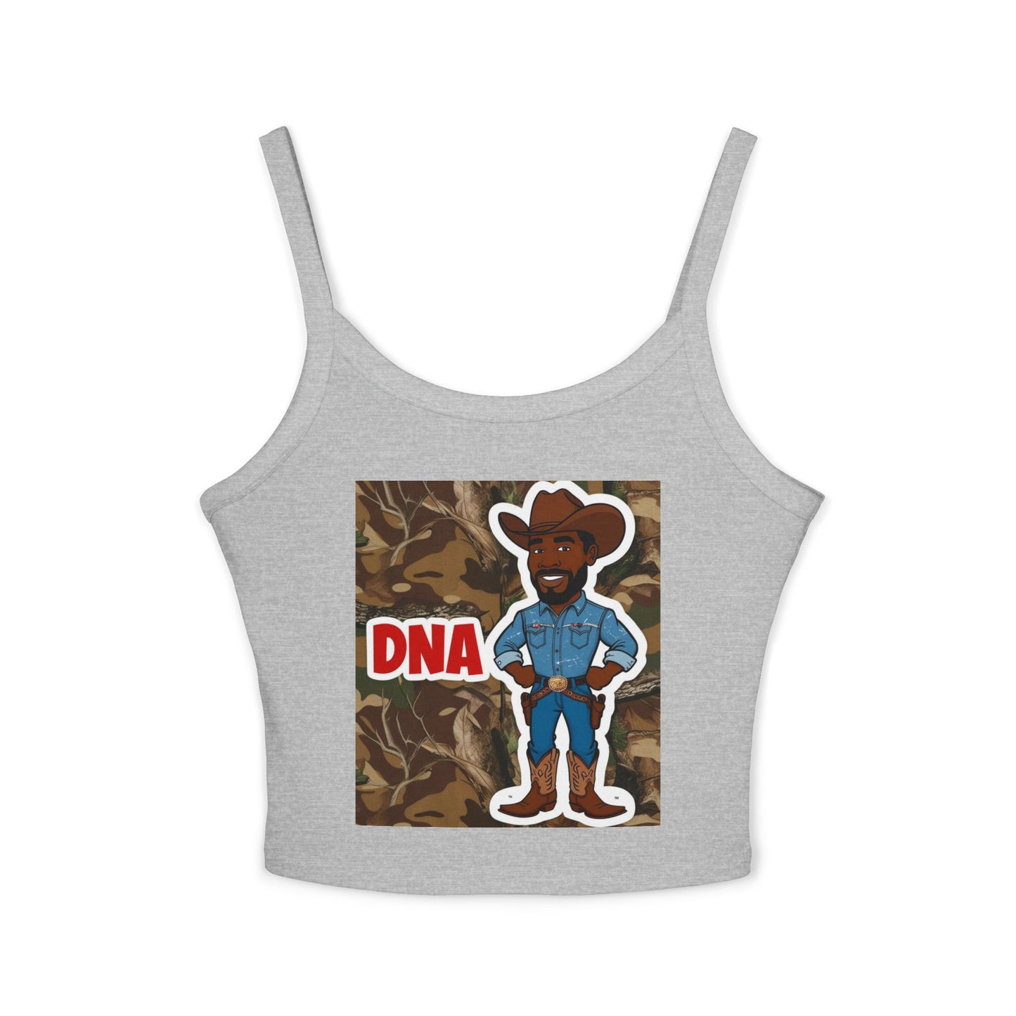 Country Boy DNA Graphic Spaghetti Strap Tank