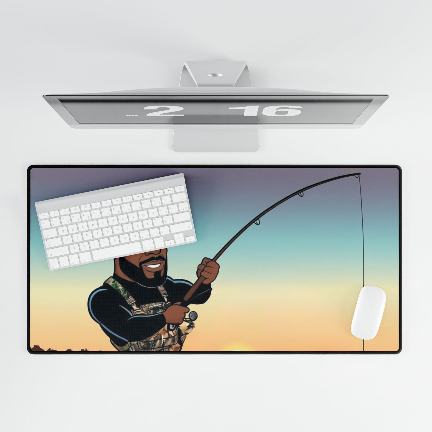 Handsome Fisherman Desk Mat