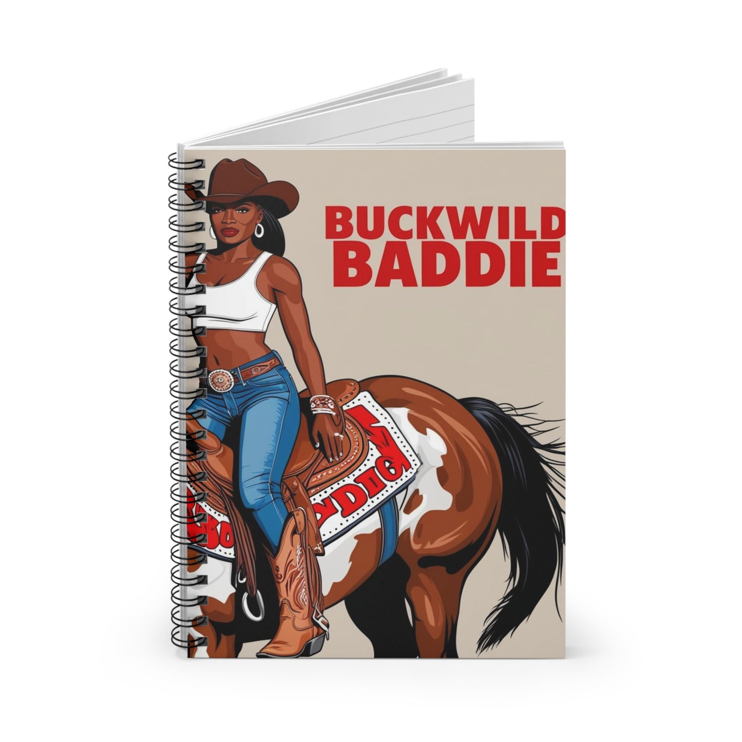 Buckwild Baddie Spiral Notebook - Ruled Line