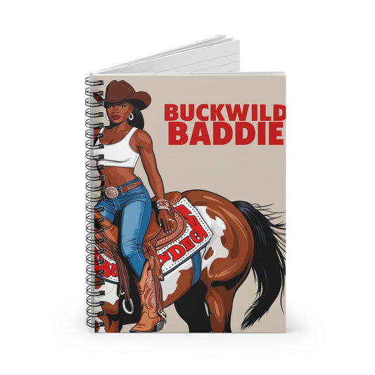 Buckwild Baddie Spiral Notebook - Ruled Line