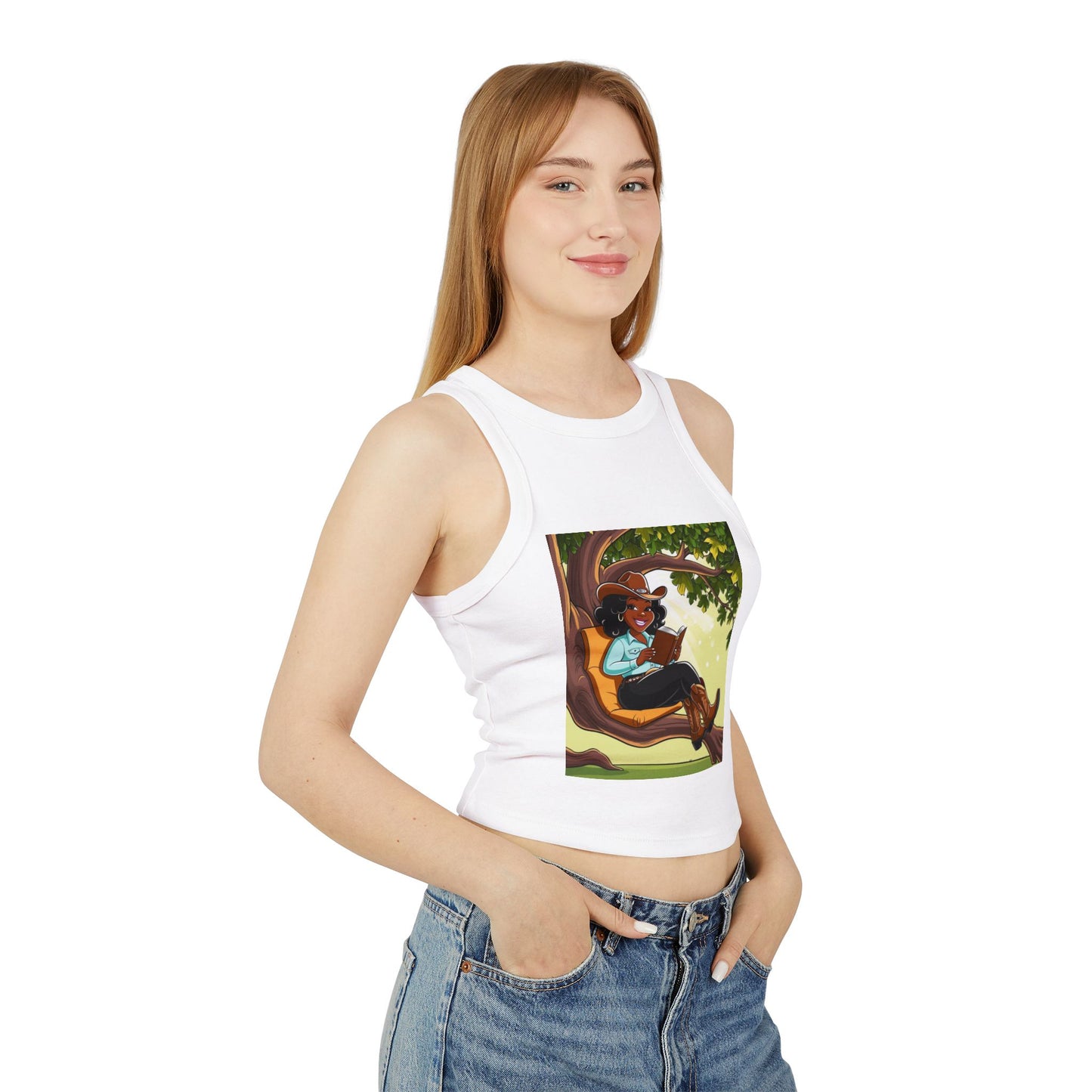 Country Nerdin' Racer Tank Top for Women