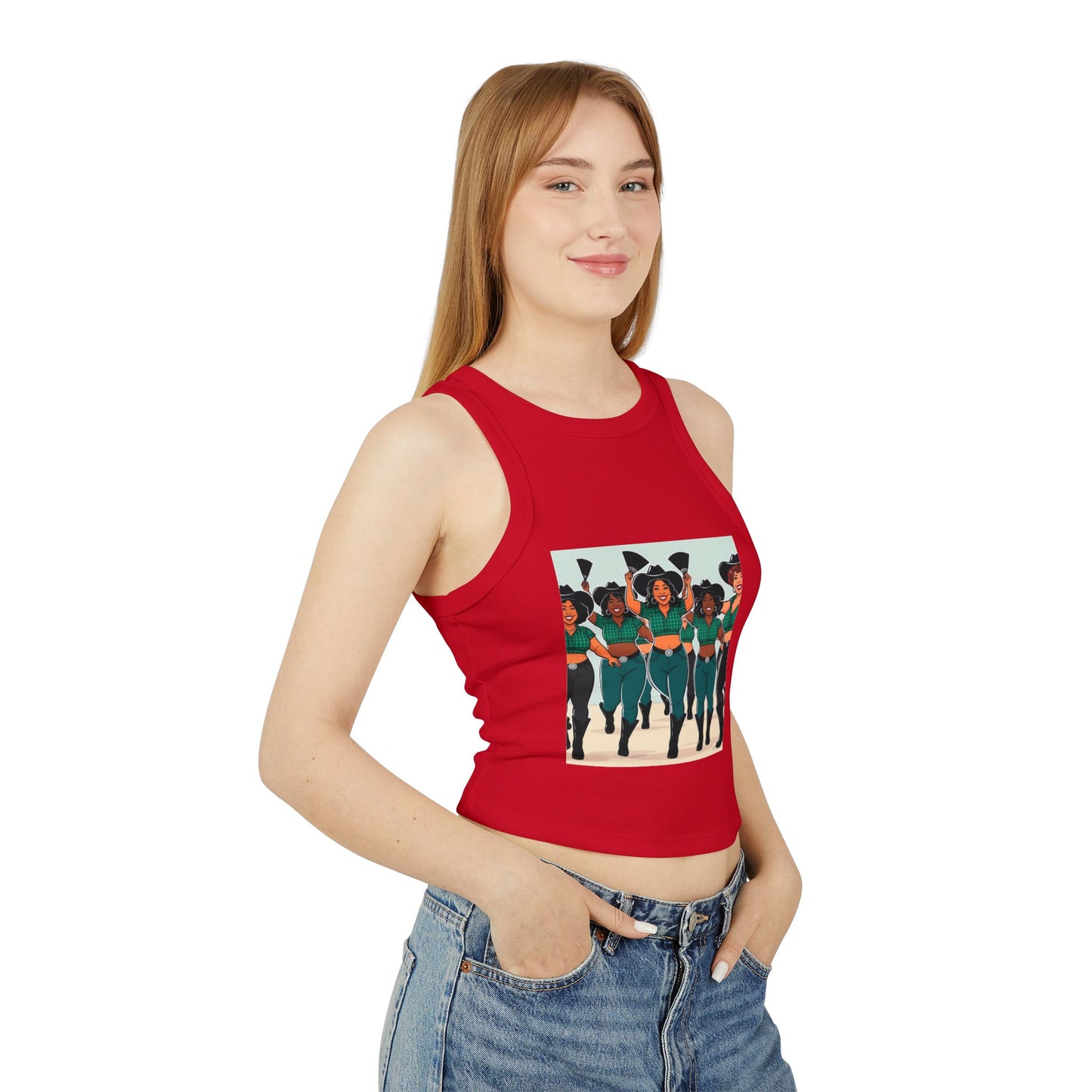Group Dancers Racer Tank Top