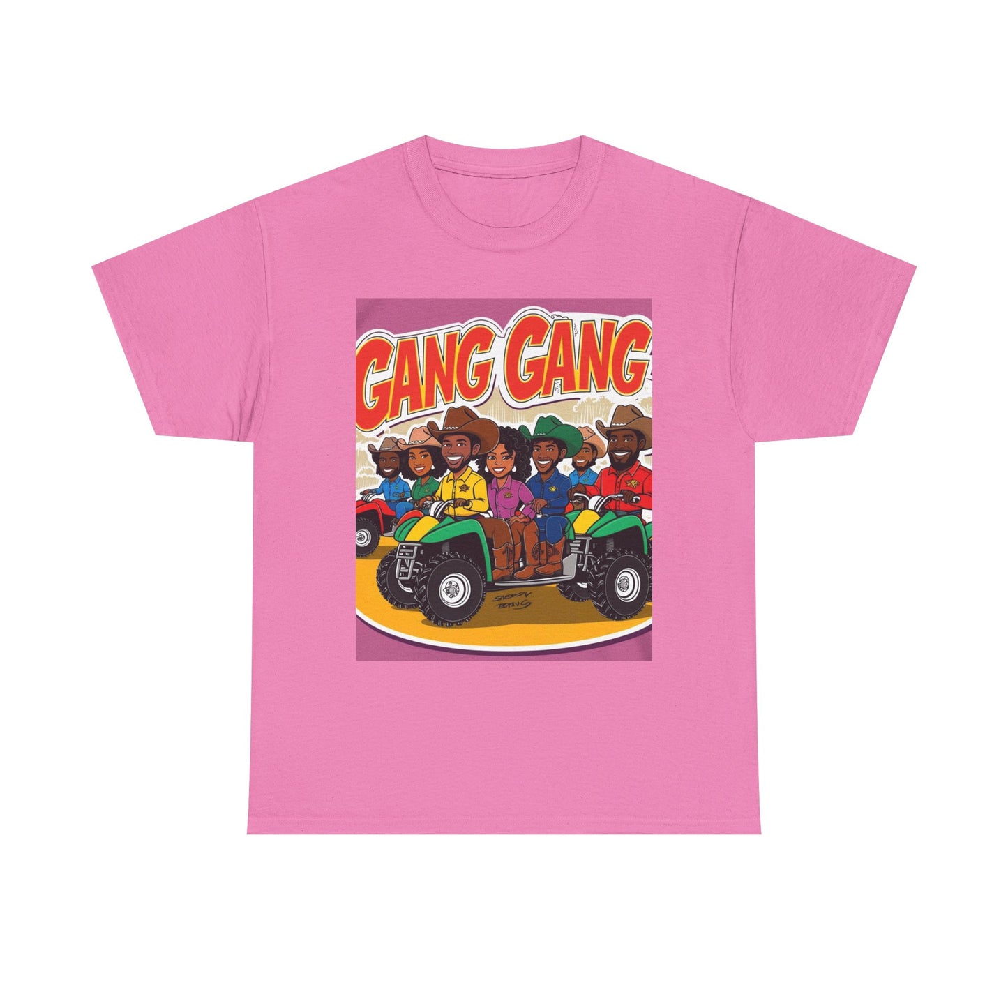 Group ATV Cartoon Graphic Tee Unisex Cotton T-Shirt