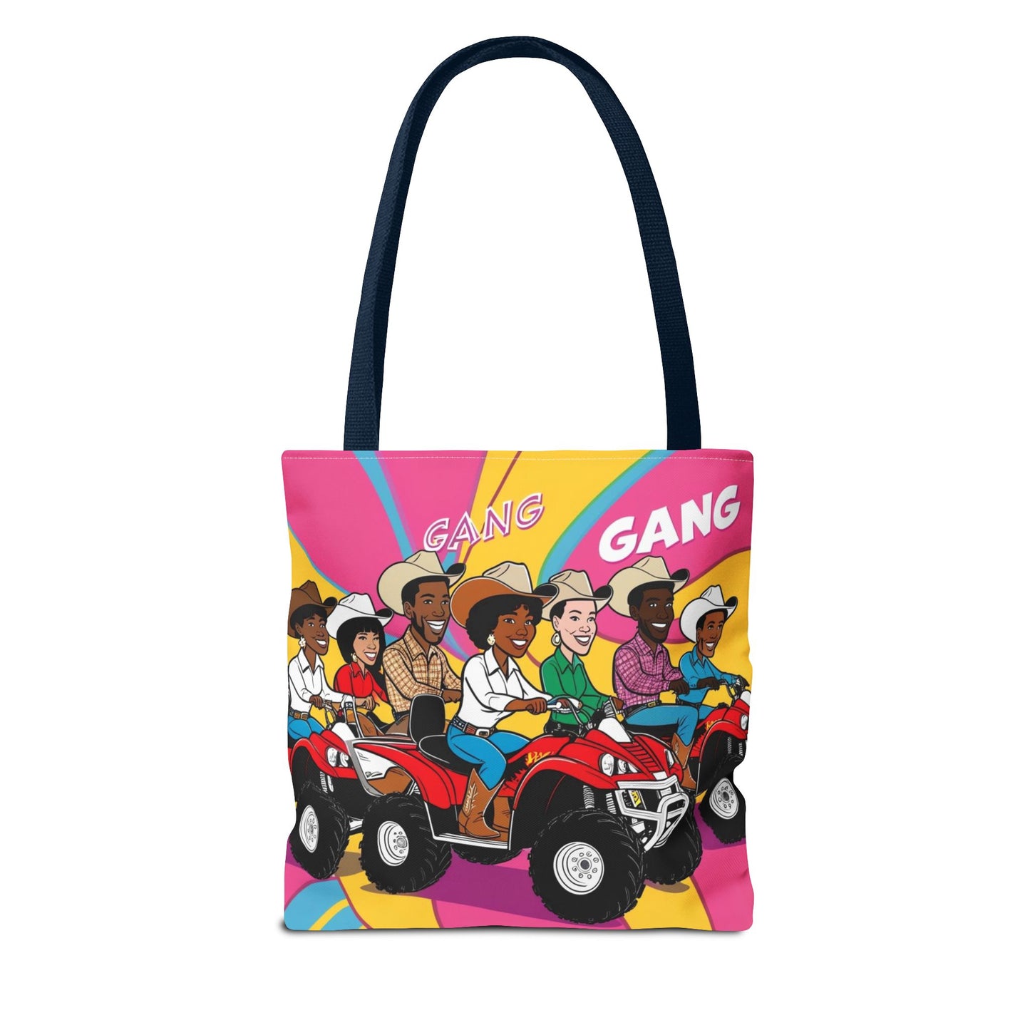Retro Quad Gang Tote Bag