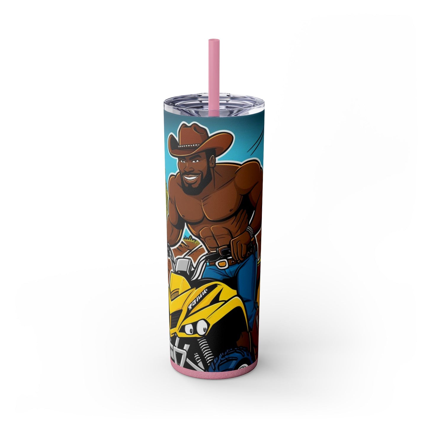 Big Boy Skinny Tumbler with Straw, 20oz