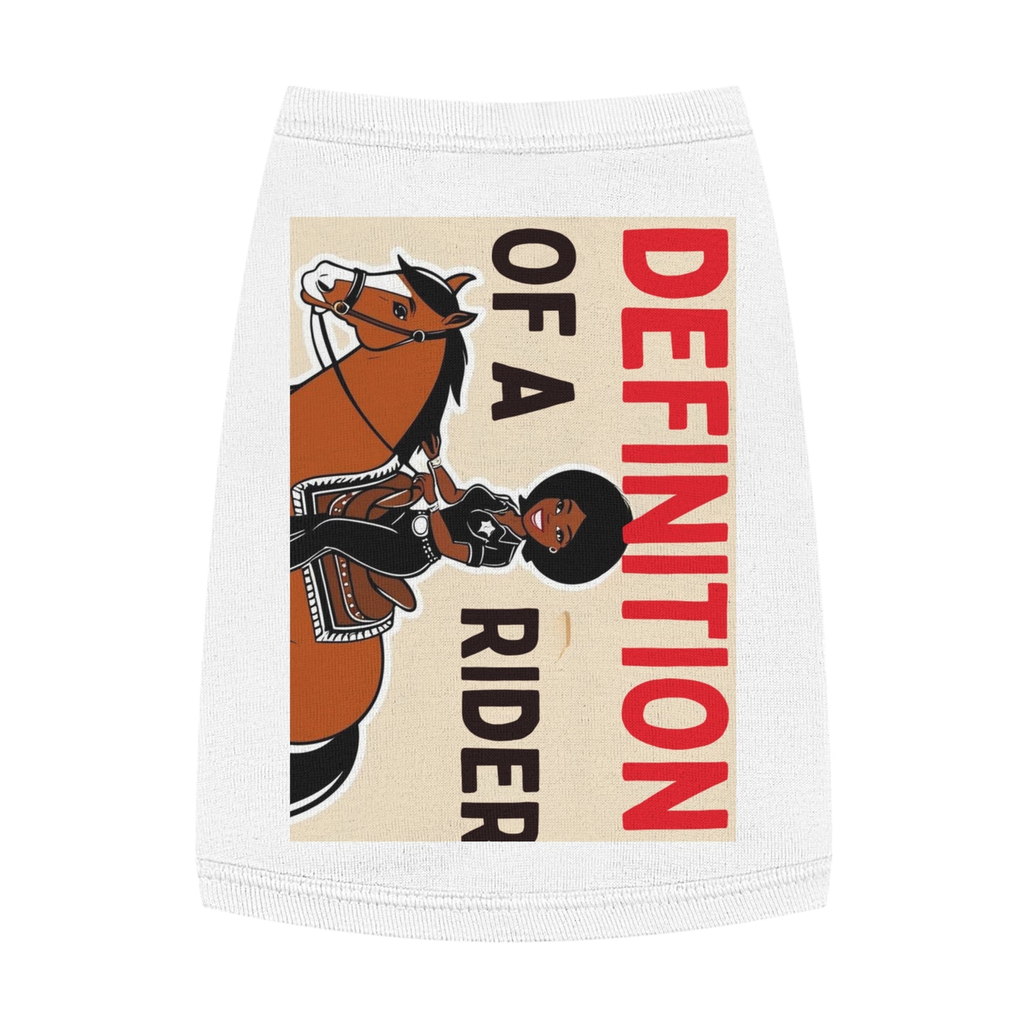 Definition of a Rider Pet Tank Top