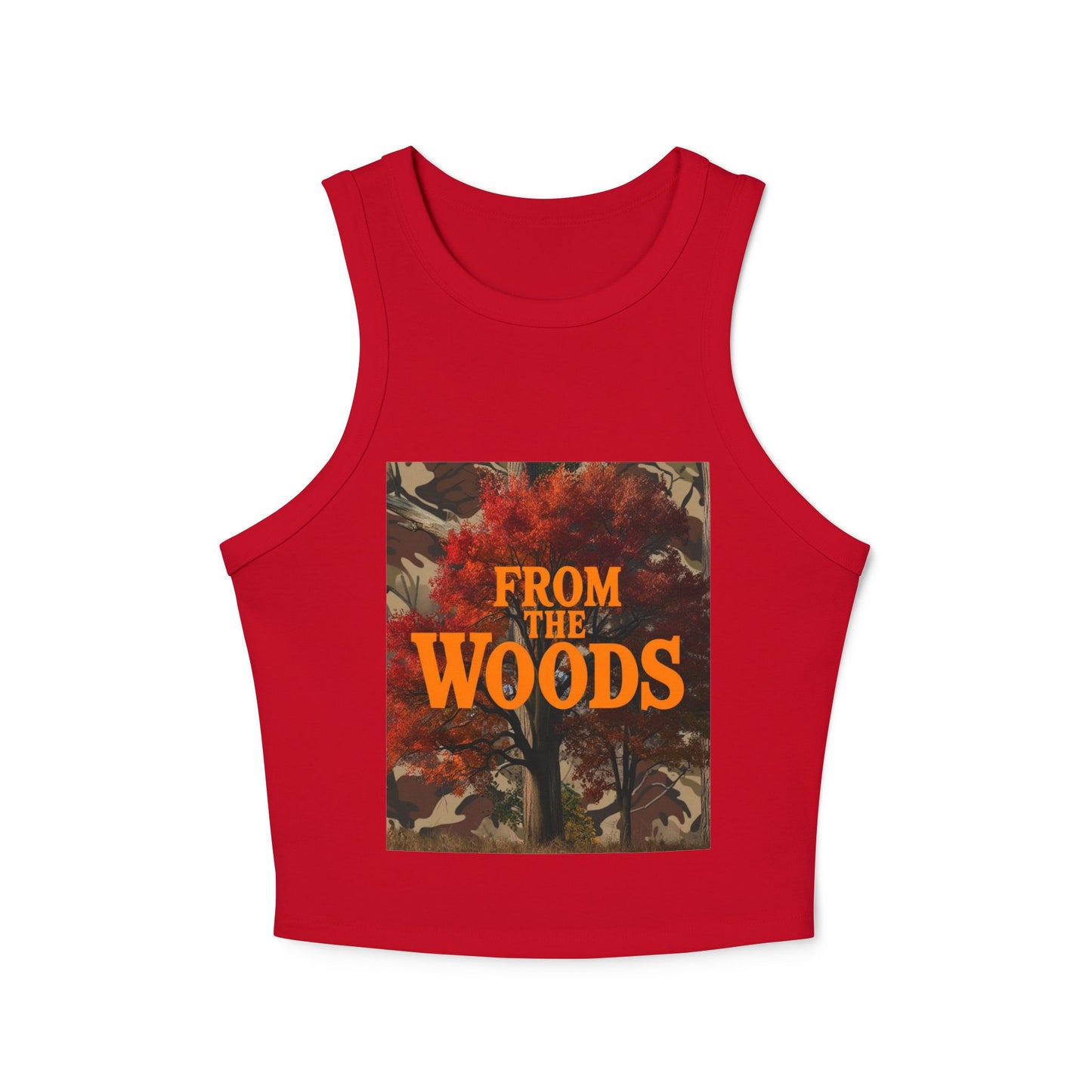 From The Woods Women's Micro Rib Racer Tank Top