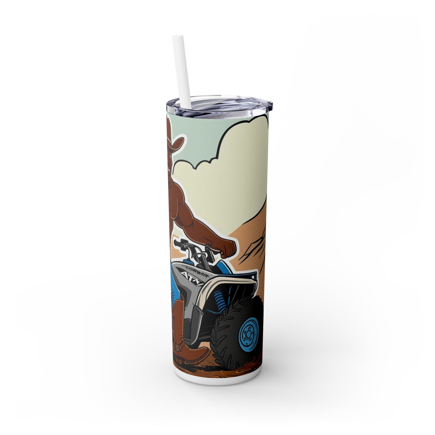 Big Cowboy Adventure Skinny Tumbler with Straw - 20oz