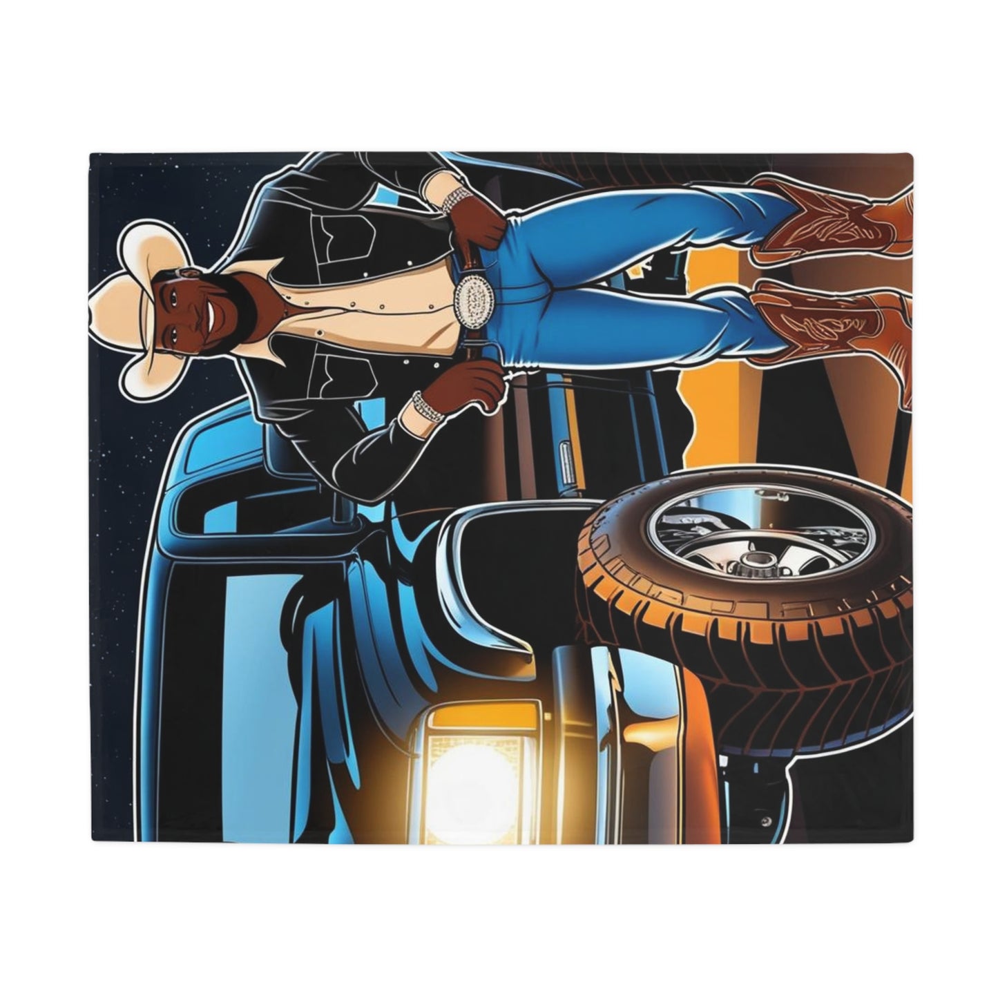 Don't Touch My Truck Plush Fleece Blanket