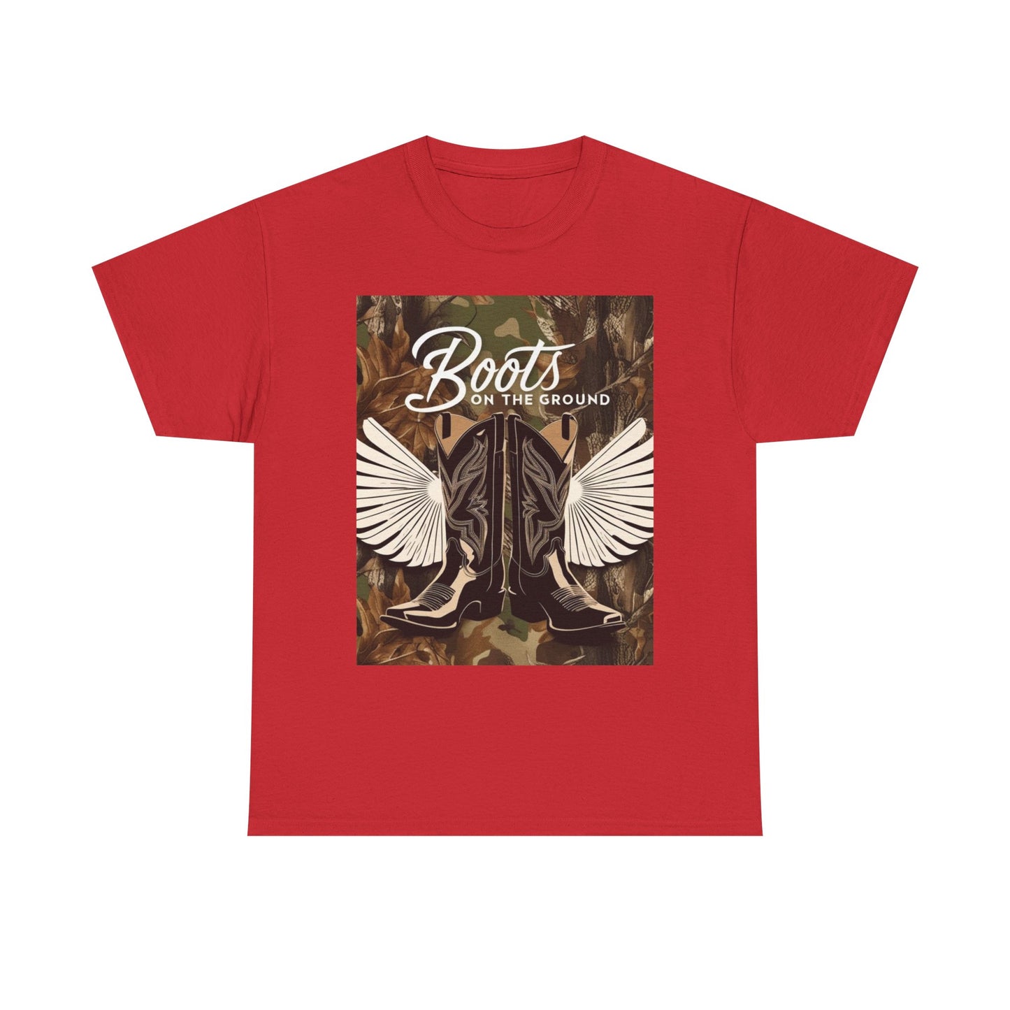 Boots On The Ground Unisex Cotton Tee