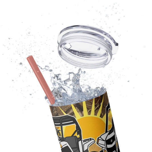 Country Girl Skinny Tumbler with Straw, 20oz