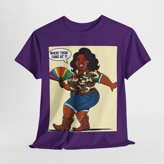 Where Them Fans At? Unisex Cotton Tee