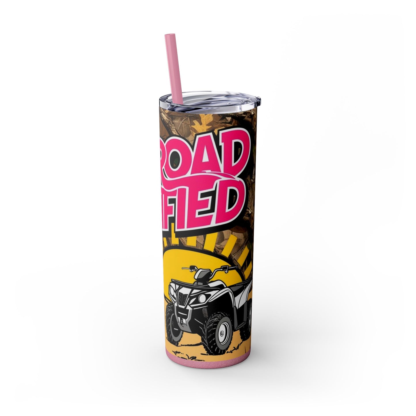 Dirt Road Certified Pink Skinny Tumbler with Straw - 20oz