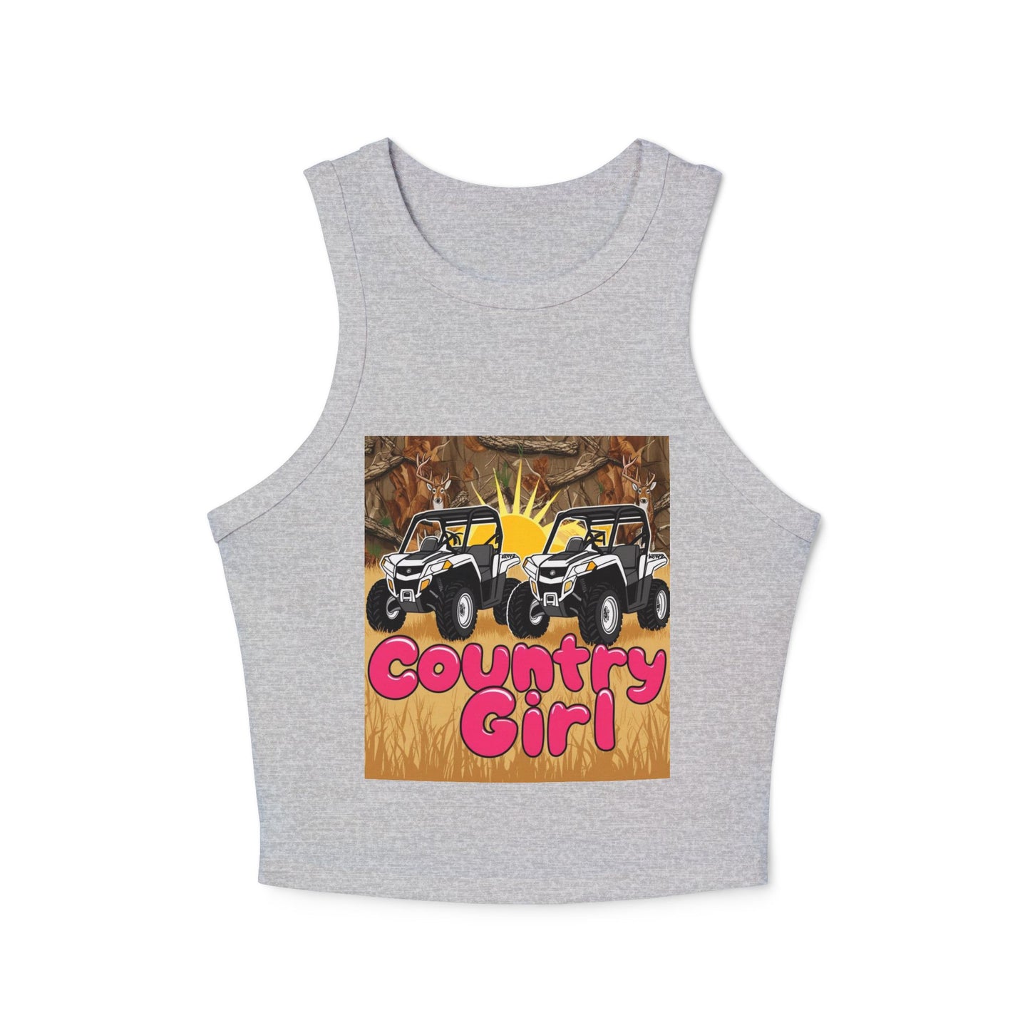 Country Girl Women's Micro Rib Racer Tank Top