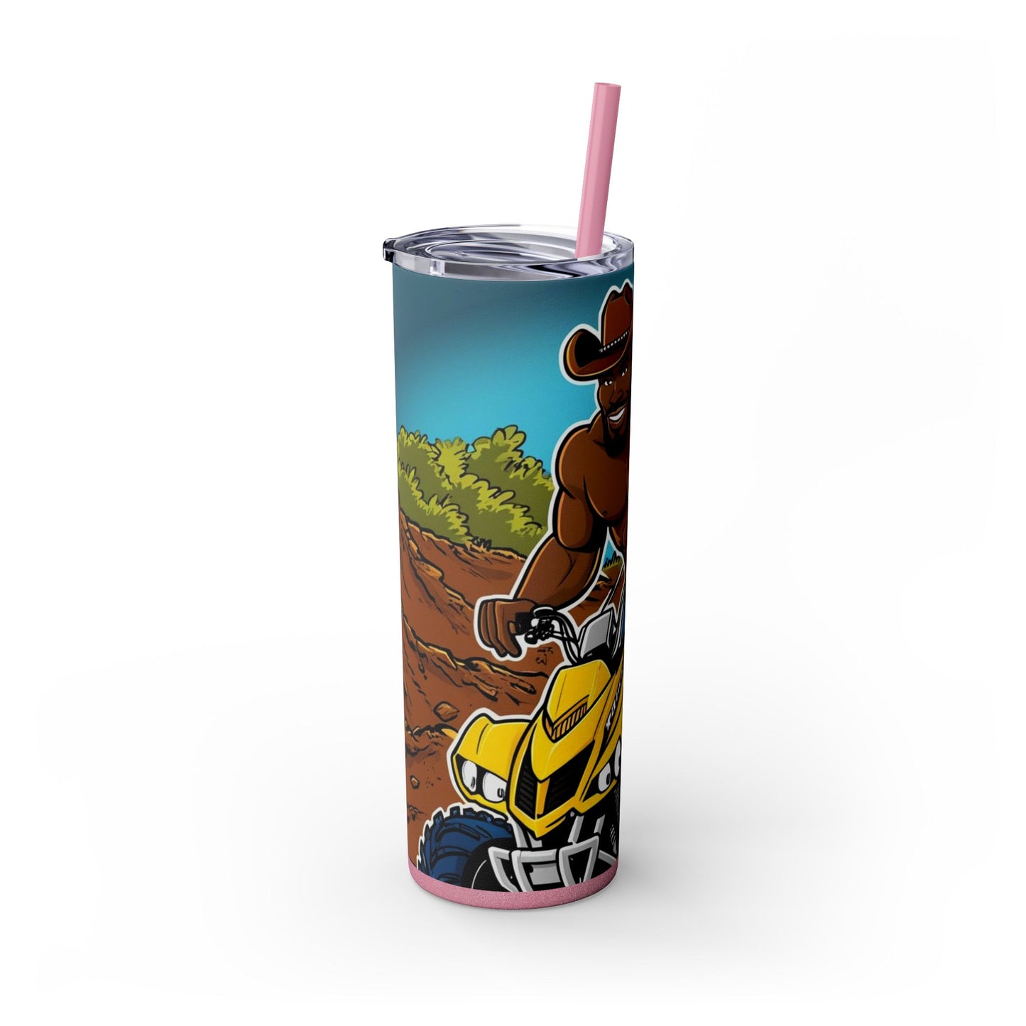 Big Boy Skinny Tumbler with Straw, 20oz