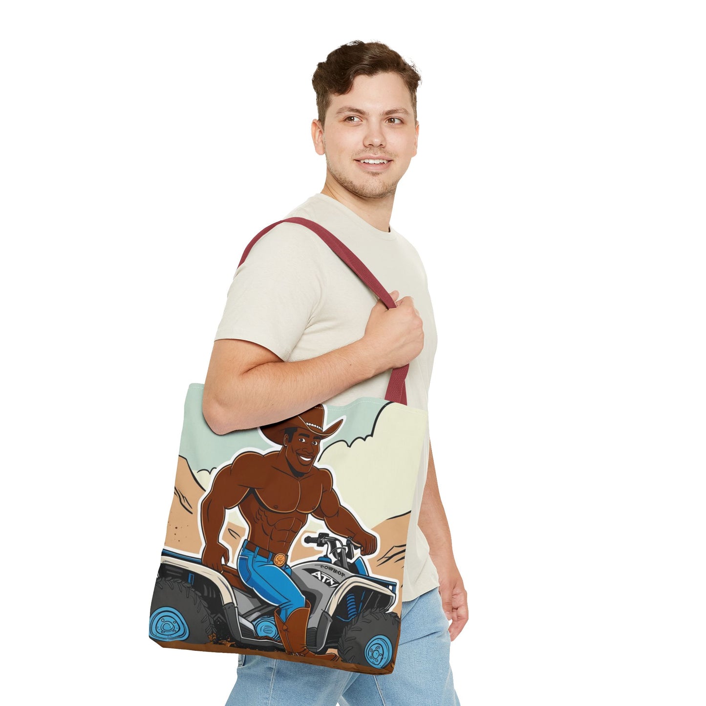 Big Cowboy Adventure Tote Bag