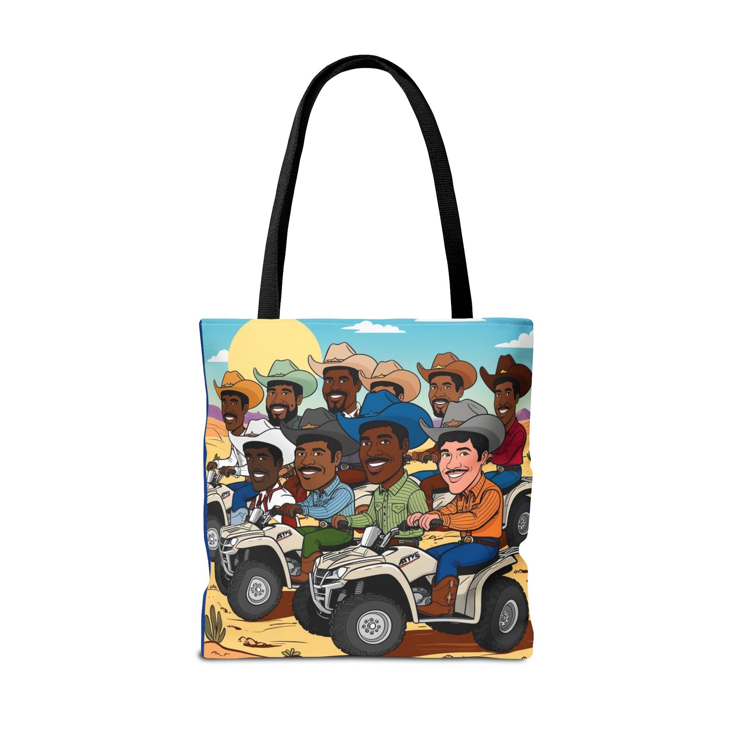 Retro Cowboy Adventure Tote Bag