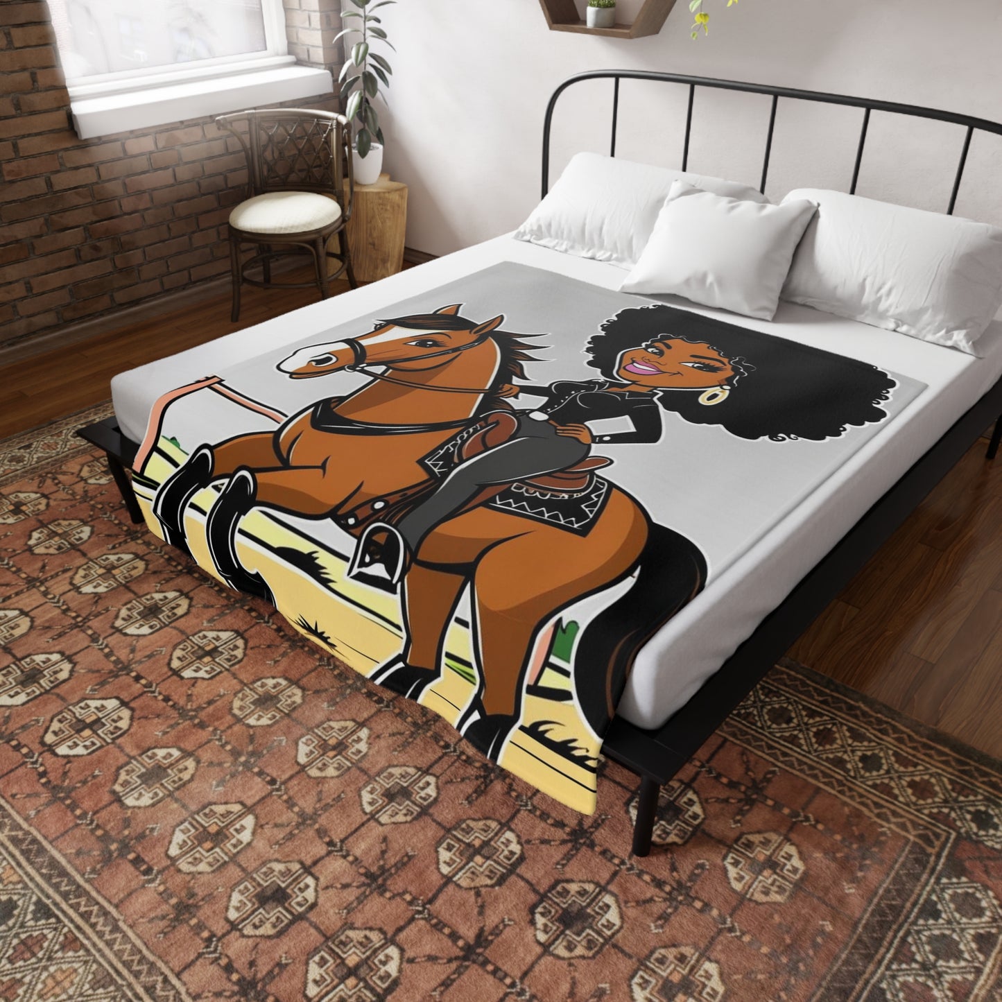 Confident Woman Plush Fleece Blanket