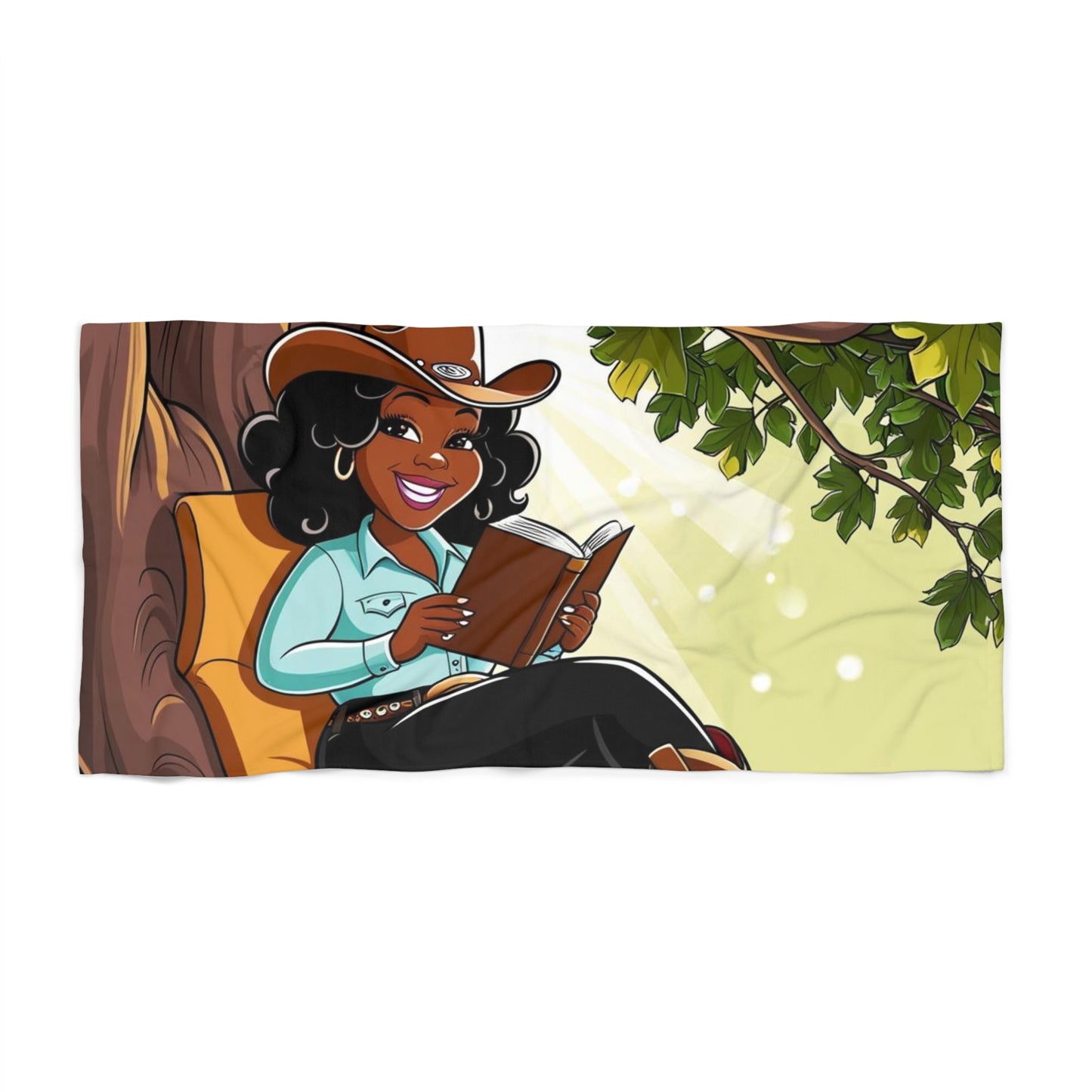 Country Nerdin' Beach Towel