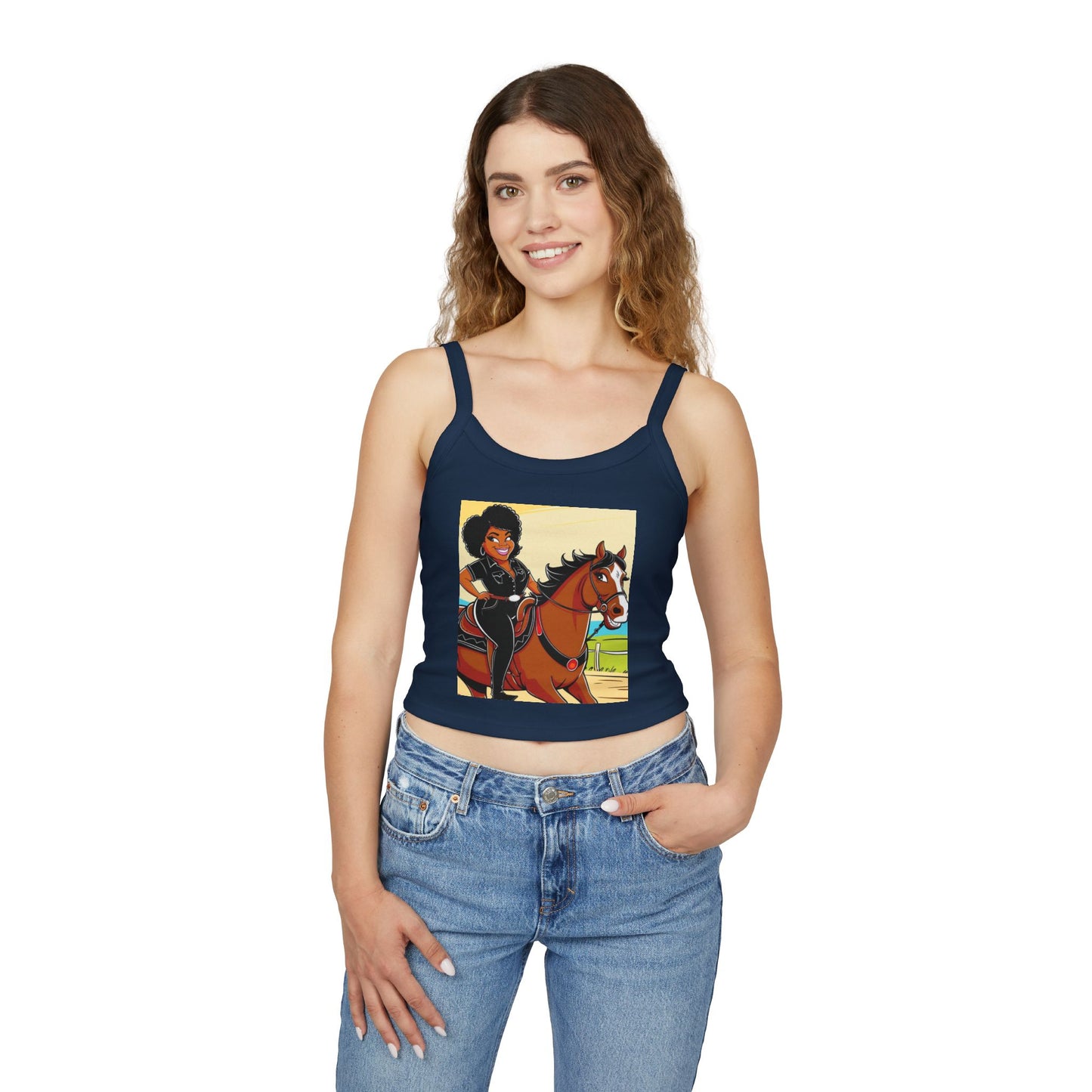 Sittin' Pretty Women's Spaghetti Strap Tank Top