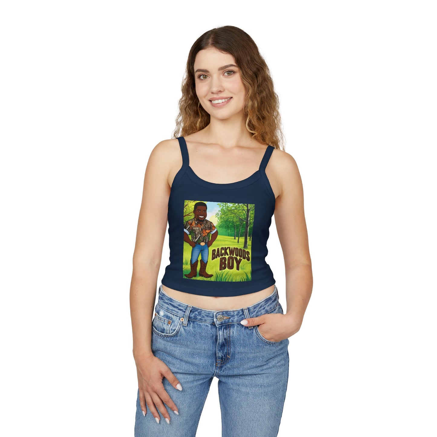 Backwoods Boy Spaghetti Strap Tank Top