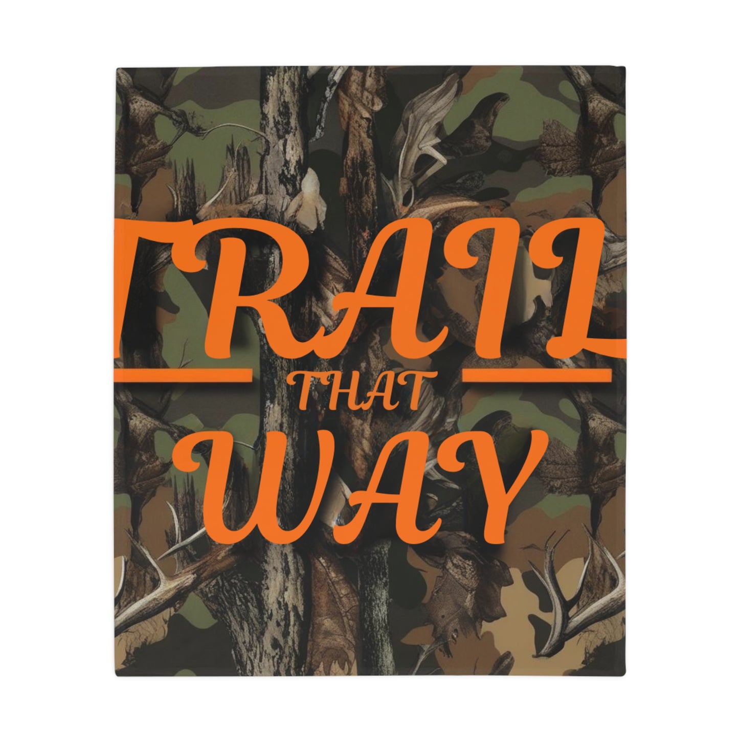 Trail That Way Plush Fleece Blanket