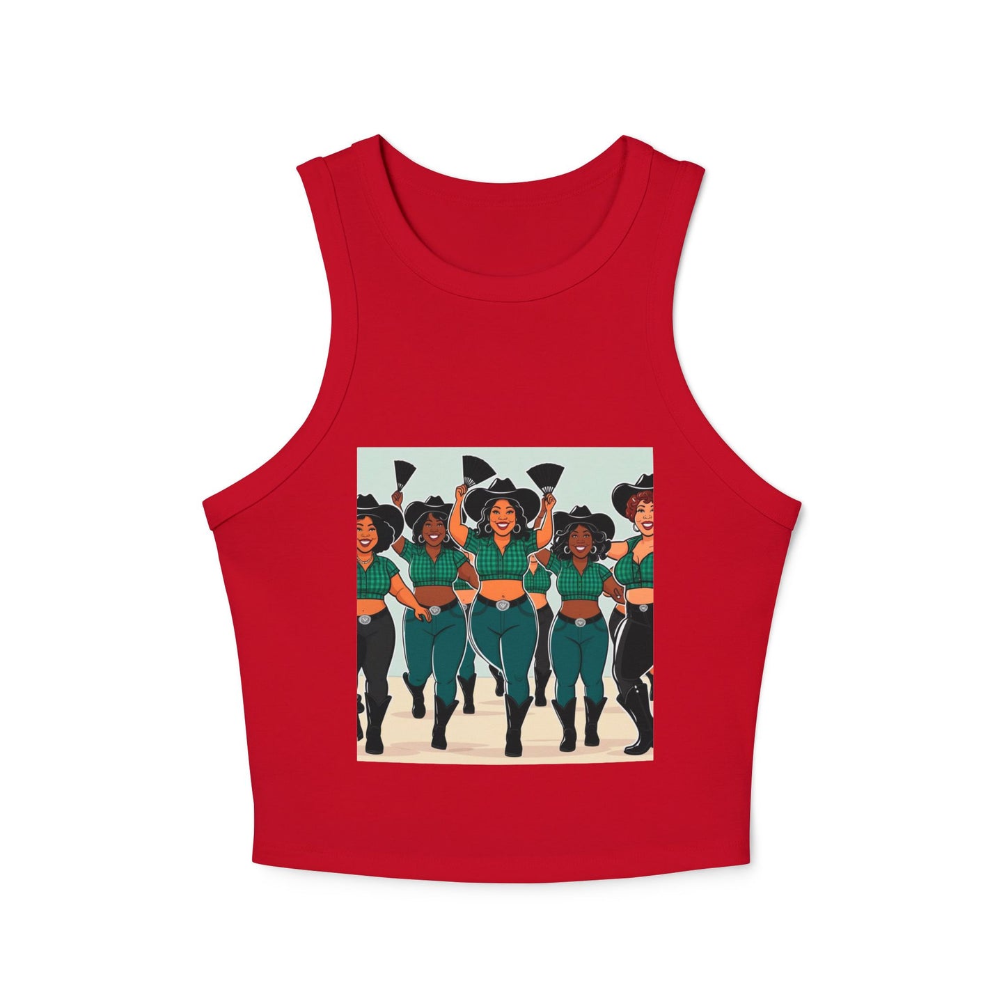 Group Dancers Racer Tank Top