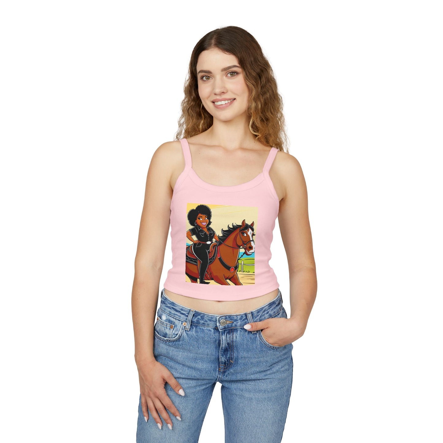 Sittin' Pretty Women's Spaghetti Strap Tank Top