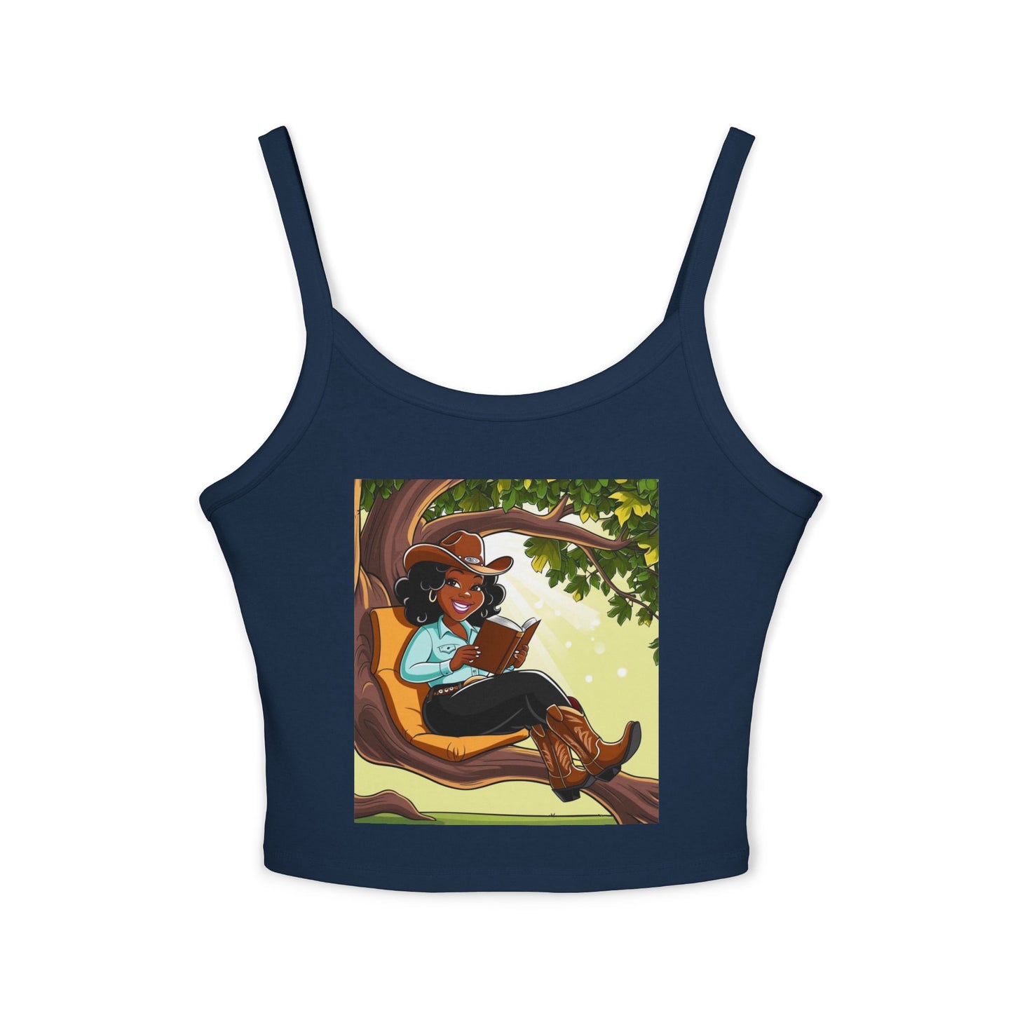 Country Nerdin' Spaghetti Strap Tank Top