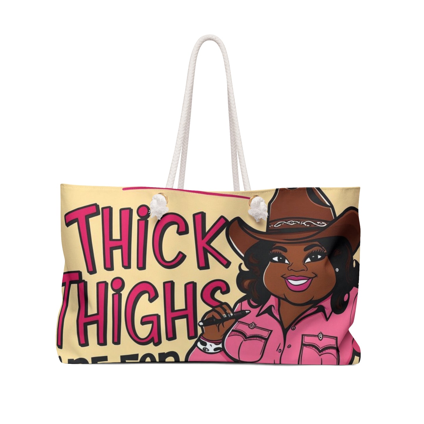 Thick Thighs Are For Trail Rides Weekender Bag