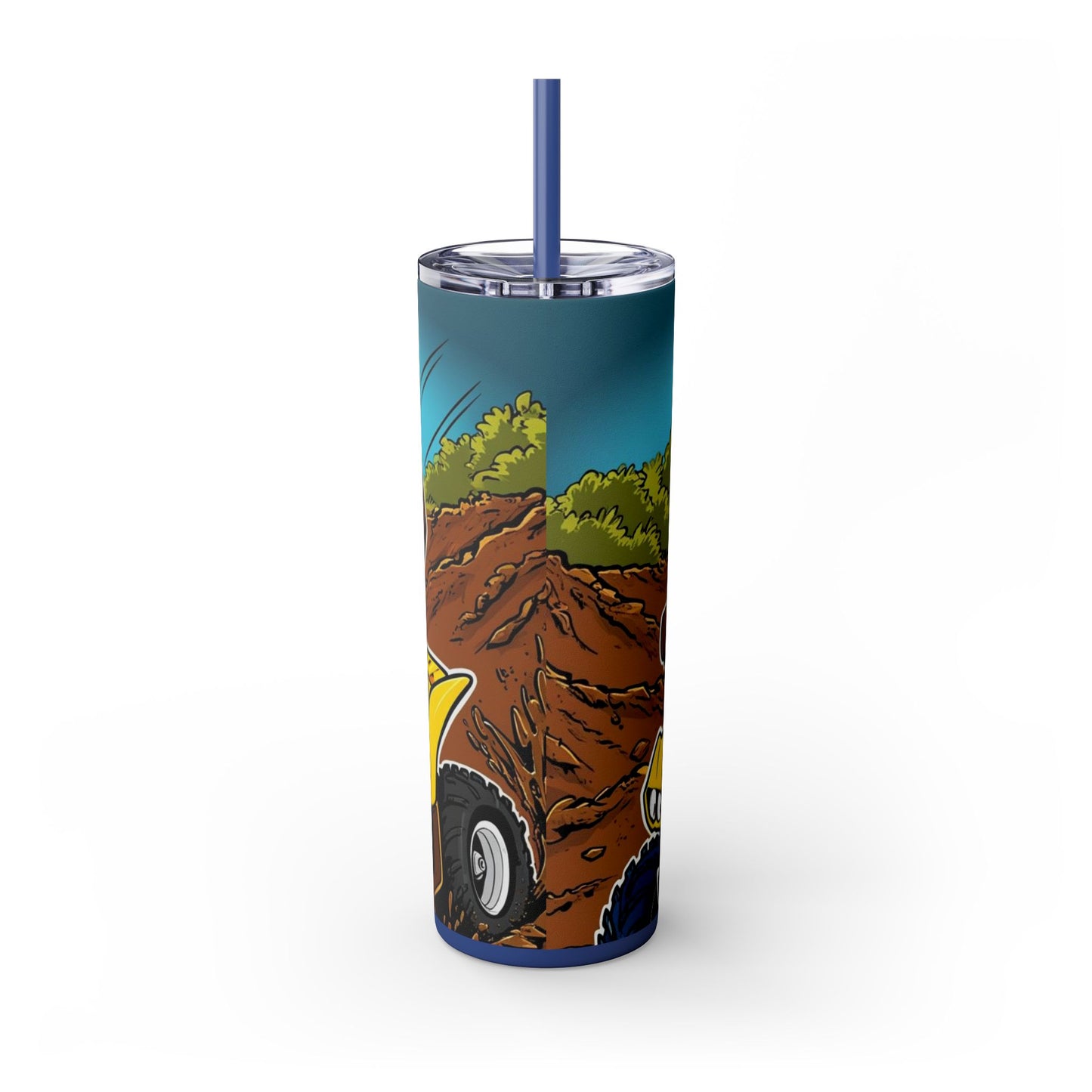 Big Boy Skinny Tumbler with Straw, 20oz