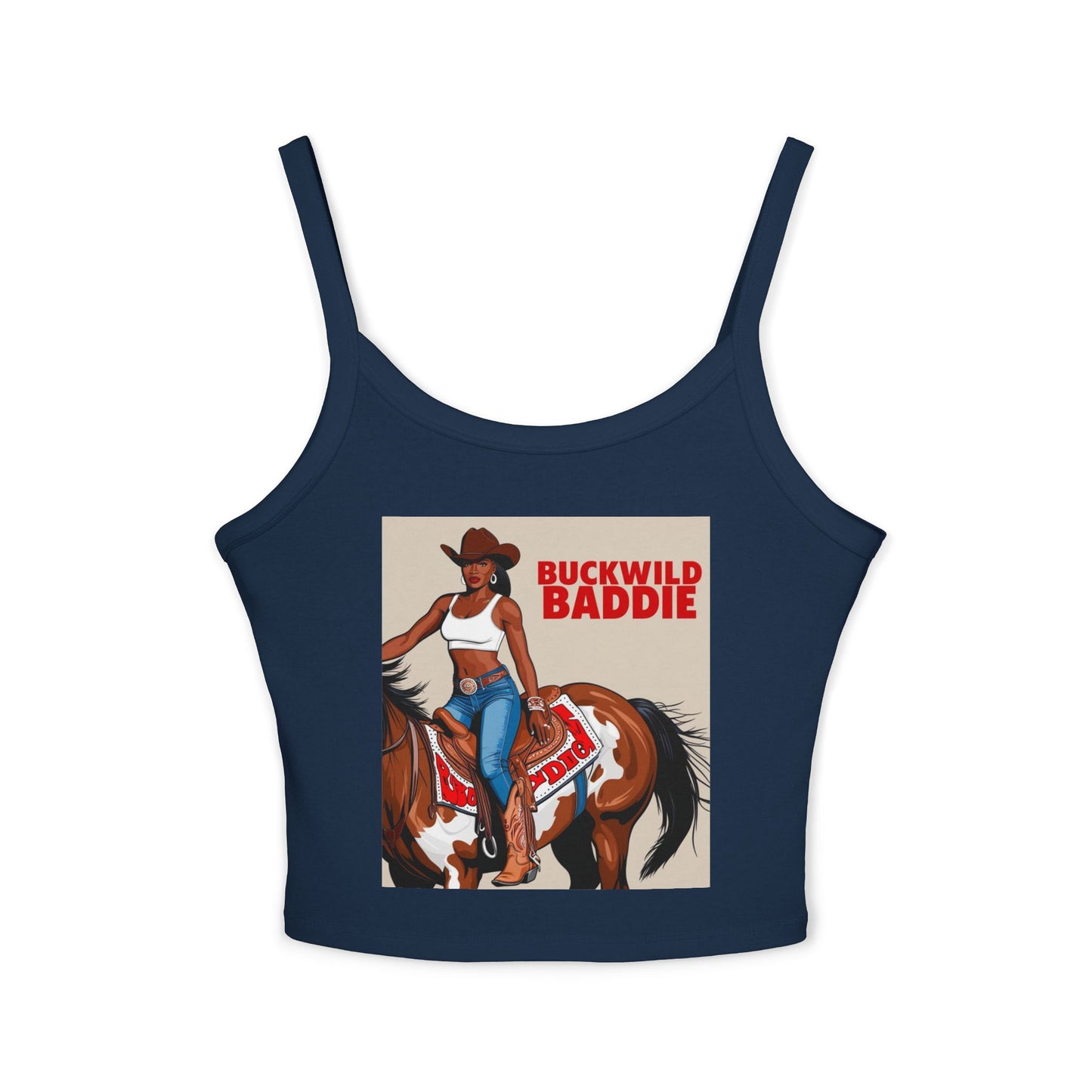 Buckwild Baddie Women's Spaghetti Strap Tank Top