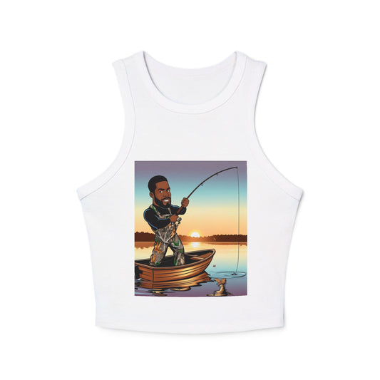 Handsome Fisherman Racer Tank Top for Women