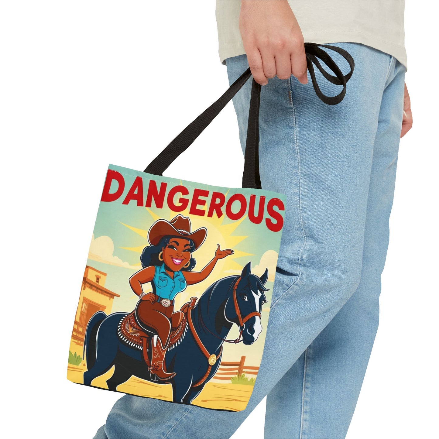 Dangerous Cowgirl Tote Bag