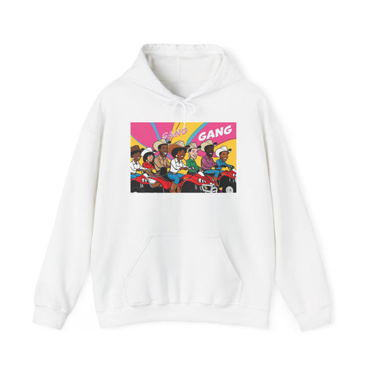 Retro Quad Gang Graphic Hoodie